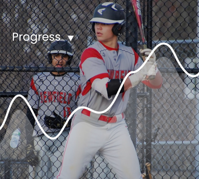 Baseball development progress graphic