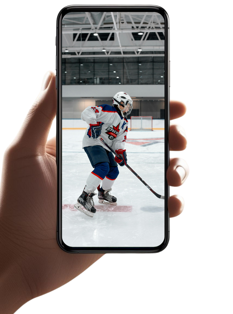 Ice hockey video analysis on a phone
