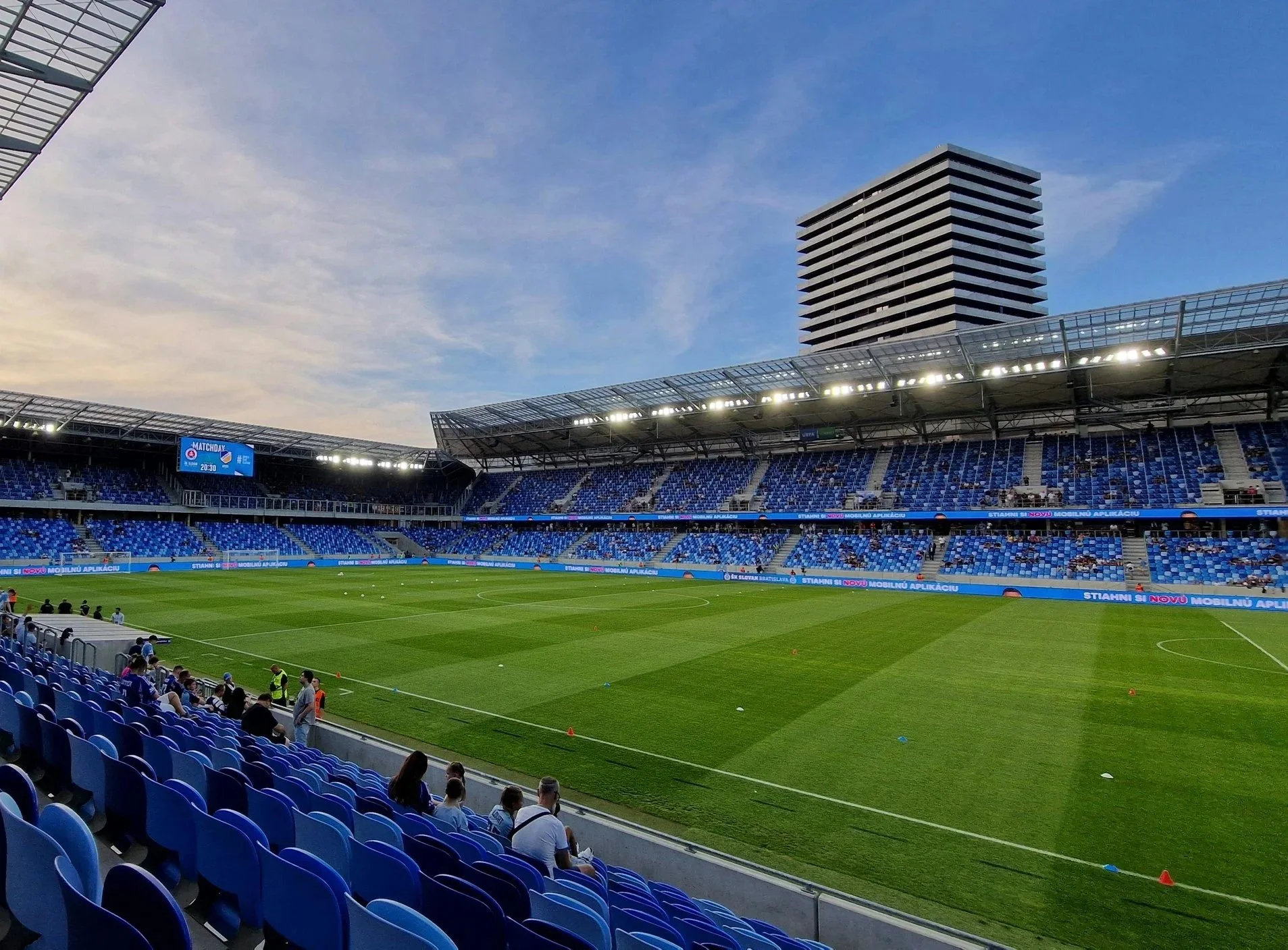 Soccer stadium and spectators
