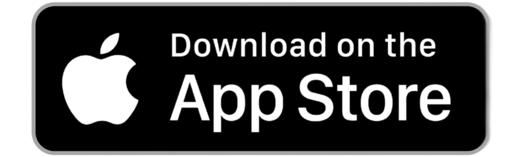 Image of Apple logo and "Download on the App Store" on the side.